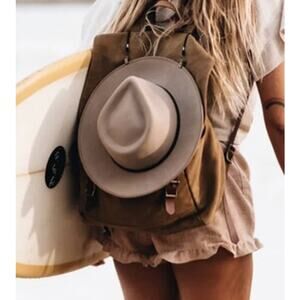 Will + Bear Calloway Fawn | Felt Fedora Hat Size Medium